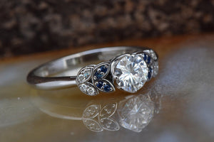 Sapphire leaves ring-Art deco Engagement Ring-Twig engagement ring-Sapphire ring-Custom Ring-Solid gold ring-Nature ring-Dainty Promise Ring-anniversary ring,Art deco engagement,Custom Ring,Dainty Promise Ring,diamond leaves ring,Leaf engagement ring,Nature ring,promise ring,Round,sapphire leaves ring,sapphire ring,solid gold ring,twig engagement ring,vs,vvs,yellow gold ring