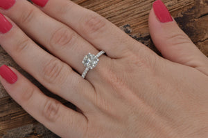 1.12 ct Salt and Pepper diamond ring - 14k White Gold-4 prong solitaire,black diamond ring,diamond jewelry,diamond ring,engagement ring,gold diamond ring,gold ring,grey diamond ring,halo ring,handmade jewelry,Round,round  cut diamond,round diamond ring,Round engagement,Round halo,salt and pepper ring,vs,vvs,wedding ring,yellow gold ring