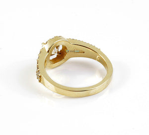 Diamond Ring 1.50 ct-Engagement ring-Promised ring-Custom ring-Solid gold ring-Round halo-Round engagement-Anniversary Ring for Women