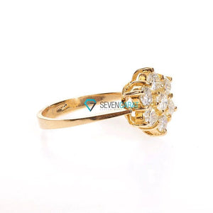 Leaves diamond ring-Flower Diamond Ring-14K 18K Gold Diamond Engagement Ring-Nature ring-Micro pave ring-Flower engagement ring-Twig Ring-anniversary gift,Anniversary ring,Art deco ring,bridal jewelry,Celtic diamond ring,diamond ring,engagement ring,flower ring,Leaves diamond ring,Micro pave ring,Nature ring,promise ring,Round,Twig Ring,vs,vvs