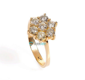 Leaves diamond ring-Flower Diamond Ring-14K 18K Gold Diamond Engagement Ring-Nature ring-Micro pave ring-Flower engagement ring-Twig Ring-anniversary gift,Anniversary ring,Art deco ring,bridal jewelry,Celtic diamond ring,diamond ring,engagement ring,flower ring,Leaves diamond ring,Micro pave ring,Nature ring,promise ring,Round,Twig Ring,vs,vvs