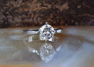 Moissanite engagement ring-Gold Solitaire Ring-Solitaire diamond ring-Moissanite ring-Promise ring-2 carat Diamond ring-Solid gold ring-2 carat diamond ring,Anniversary ring,diamond band,diamond ring,Diamond solitaire,engagement ring,Gold Solitaire Ring,Moissanite ring,Promise ring,Round,Solid gold ring,solitaire ring,vs,vvs,wedding jewelry,women jewelry