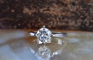 Moissanite engagement ring-Gold Solitaire Ring-Solitaire diamond ring-Moissanite ring-Promise ring-2 carat Diamond ring-Solid gold ring-2 carat diamond ring,Anniversary ring,diamond band,diamond ring,Diamond solitaire,engagement ring,Gold Solitaire Ring,Moissanite ring,Promise ring,Round,Solid gold ring,solitaire ring,vs,vvs,wedding jewelry,women jewelry