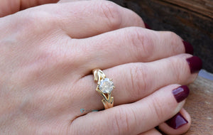 1.5 ct Diamond Engagement Ring-Solitaire ring-Gold ring -Art deco engagement ring-Promise ring-Bridal ring-Anniversary-Gold Statement Ring-1 Carat Diamond,Anniversary Present,Anniversary Ring,Diamond,Diamond Engagement,Diamond Ring,Engagement Ring,Gold Ring,Promise Ring,Round,Solitaire Ring,Unique Diamond Ring,vs,vvs,Wedding Jewelry,Wedding Ring,Women Jewelry