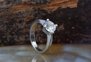 Moissanite engagement ring-Gold Solitaire Ring-Solitaire diamond ring-Moissanite ring-Promise ring-2 carat Diamond ring-Solid gold ring-2 carat diamond ring,Anniversary ring,diamond band,diamond ring,Diamond solitaire,engagement ring,Gold Solitaire Ring,Moissanite ring,Promise ring,Round,Solid gold ring,solitaire ring,vs,vvs,wedding jewelry,women jewelry