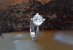 Moissanite engagement ring-Gold Solitaire Ring-Solitaire diamond ring-Moissanite ring-Promise ring-2 carat Diamond ring-Solid gold ring-2 carat diamond ring,Anniversary ring,diamond band,diamond ring,Diamond solitaire,engagement ring,Gold Solitaire Ring,Moissanite ring,Promise ring,Round,Solid gold ring,solitaire ring,vs,vvs,wedding jewelry,women jewelry