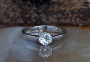 Solitaire diamond ring-Engagement ring-Cluster engagement ring-0.70 ct diamond-4 prong solitaire ring-Promise ring-Gold Solitaire Ring-1 Carat Diamond,4 Prong Solitaire,Art Deco Ring,Custom Ring,Diamond Ring,Engagement Ring,Gold Diamond Ring,Gold Solitaire Ring,Promise Ring,Round,Solitaire Ring,vs,vvs,Wedding Jewelry,Wedding Ring
