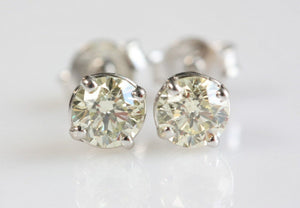 0.30 ct Diamond stud Earrings-Gold earrings-Solid gold earrings-Gold stud earrings-Gold earrings men-Diamond earrings-Unisex Earrings