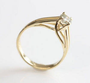 Solitaire ring 1/2 carat-Diamond Engagement Ring-Diamond Solitaire-Gold Ring-Promise ring-Art deco ring-Custom Ring-Gold Solitaire Ring