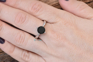 2 black diamond-Black diamond engagement ring 2 carat-Promise ring-2 ct diamond ring-Black diamond solitaire ring-solitaire ring gold