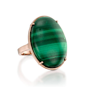 Malachite ring-Malachite ring vintage-Anniversary gift-Statement ring-Boho Ring-Signet ring women-Brass ring-Green Malachite Ring