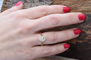 Oval Cut Engagement Ring-Thin Band Oval Ring-halo oval engagement ring-Promise ring-4 prong engagement-Art deco engagement ring-Dainty ring