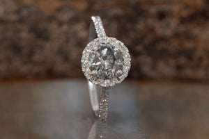 grey salt and pepper diamond rings