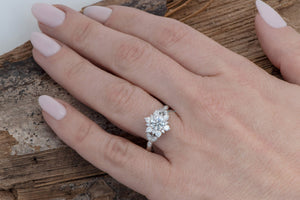Twig engagement ring-Nature ring-1 carat flower diamond ring-Art deco Engagement Ring-Flower engagement ring -Promise ring-Branch ring