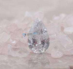 2.02 ct salt & pepper diamond-Salt and Pepper diamond engagement ring-2ct pear diamond ring-2ct diamond-Salt and pepper ring-Grey diamond