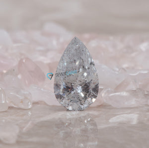 2.02 ct salt & pepper diamond-Salt and Pepper diamond engagement ring-2ct pear diamond ring-2ct diamond-Salt and pepper ring-Grey diamond