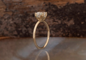 1 ct radiant-Gold Solitaire Ring-Solitaire diamond ring-Solitaire 6 prong-1 ct Radiant diamond ring-Radiant cut ring-Radiant solitaire