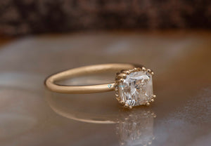 1 ct radiant-Gold Solitaire Ring-Solitaire diamond ring-Solitaire 6 prong-1 ct Radiant diamond ring-Radiant cut ring-Radiant solitaire