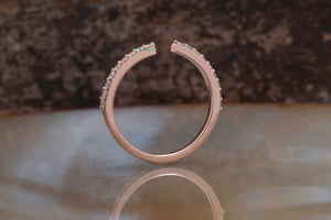Stacking wedding ring-Minimalist ring-Diamond Eternity Band-Wedding band-Stacking rings-Diamond Ring-Nesting Wedding Band-Matching rings