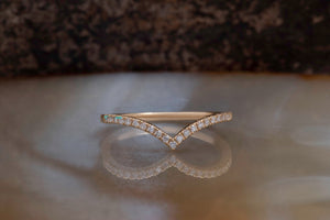 Matching diamond band-Micro pave ring-Diamond wedding Band-Stacking rings-Diamond Ring-Solid gold ring-Enhancer ring guard-Enhancer Ring