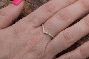 Matching diamond band-Micro pave ring-Diamond wedding Band-Stacking rings-Diamond Ring-Solid gold ring-Enhancer ring guard-Enhancer Ring