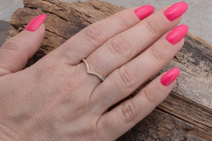 Matching diamond band-Micro pave ring-Diamond wedding Band-Stacking rings-Diamond Ring-Solid gold ring-Enhancer ring guard-Enhancer Ring