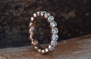 Diamond band-Matching band- Diamond Eternity Wedding Band-Stacking gold rings- Diamond Band-Anniversary Gift-Minimalist ring-Anillo de bodas