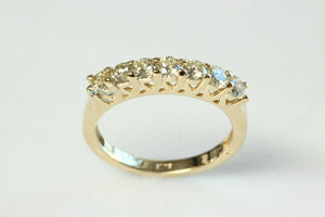 Nesting ring-Matching rings-Diamond Eternity Wedding Band-Stacking gold rings- Diamond Band-Anniversary ring-Minimalist ring-Anillo de bodas