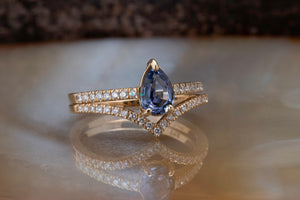 Tanzanite discount stackable ring