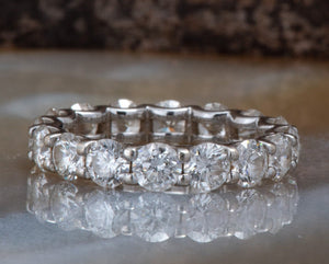2.25 ct Diamond Eternity Wedding Band-Stacking gold rings- Diamond Band-Anniversary Gift-Enhancer Ring-2.25ct diamond ring-Anillo de bodas