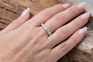 3.75 ct Diamond Eternity Wedding Band-Stacking gold rings- Diamond Band-Anniversary Gift-Enhancer Ring-3.75ct diamond ring-Anillo de bodas