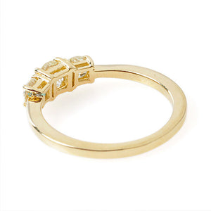 Three stone engagement ring-Three stone ring-0.50ct Diamond Eternity Wedding Band-Stacking gold rings- Diamond Band-Three Stone Wedding Band