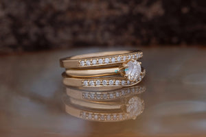 Diamond Eternity Wedding Band-Stacking gold rings- Diamond Band-Anniversary Gift-Minimalist ring-FREE SHIPPING-Anillo de bodas