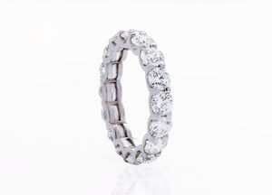 3.75 ct Diamond Eternity Wedding Band-Stacking gold rings- Diamond Band-Anniversary Gift-Enhancer Ring-3.75ct diamond ring-Anillo de bodas