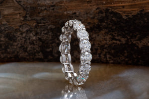 2.25 ct Diamond Eternity Wedding Band-Stacking gold rings- Diamond Band-Anniversary Gift-Enhancer Ring-2.25ct diamond ring-Anillo de bodas