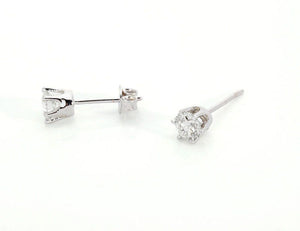 Gold Diamond Earrings-14K White Gold Earrings-Stud Earrings-Earrings for him-College graduation gift for her-Baby girl earrings,bridal jewelry,diamond earrings,diamond stud,for her,Girls earrings,Graduation gift,sevencarat,Sister present,stud earrings,vs,vvs,wedding earrings,wedding jewelry,white gold earrings,women jewelry