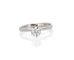 Gold Solitaire Ring-Solitaire ring- Solitaire diamond ring-14K White Gold Ring-Promise ring-Dainty ring-Diamond ring-Solid gold ring-14k white gold,Anniversary ring,dainty ring,diamond band,diamond ring,Diamond solitaire,engagement ring,Gold Solitaire Ring,Promise ring,Round,Solid gold ring,solitaire ring,vs,vvs,wedding jewelry,women jewelry